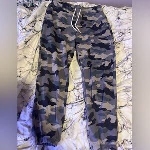 Old navy blue camo close leg sweats